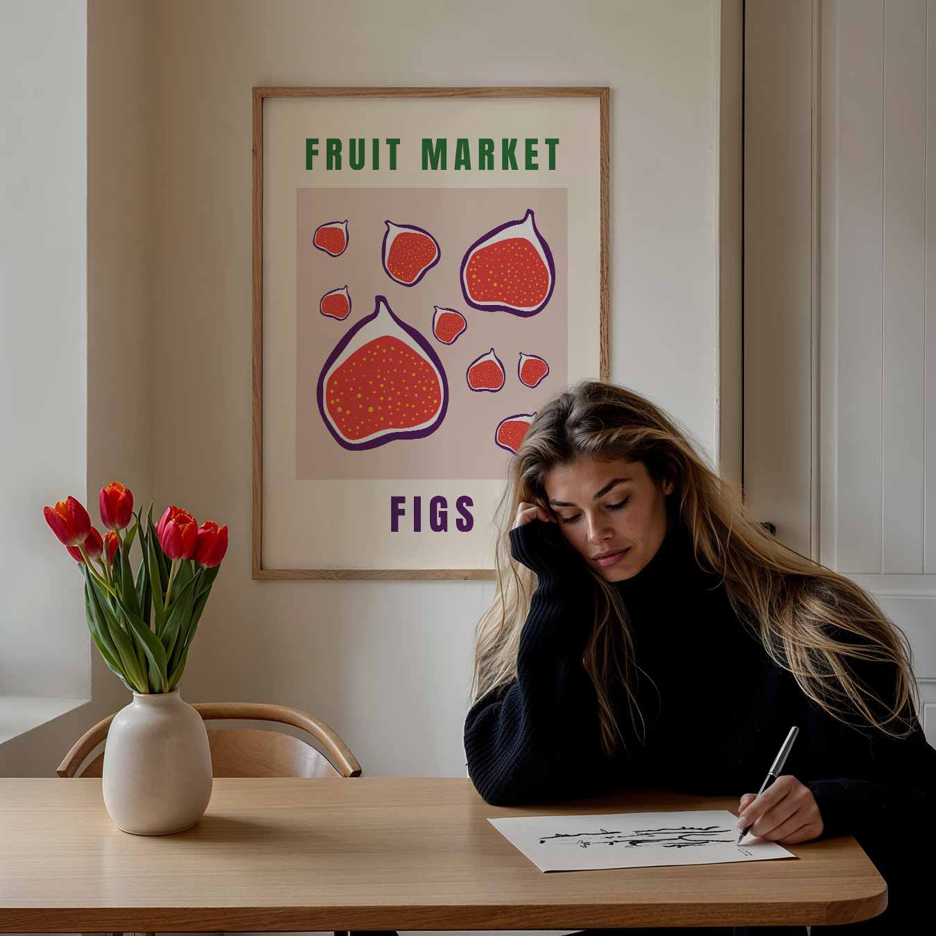 Figs Market Poster-WallArtistic