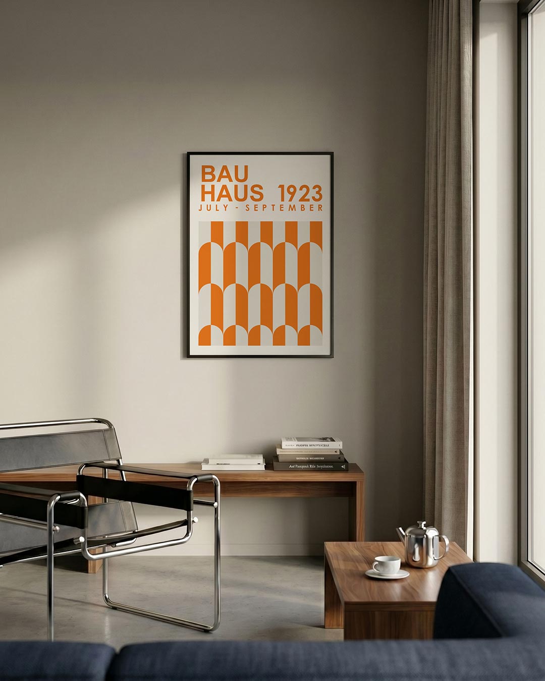 Oranje boogpatronen Poster