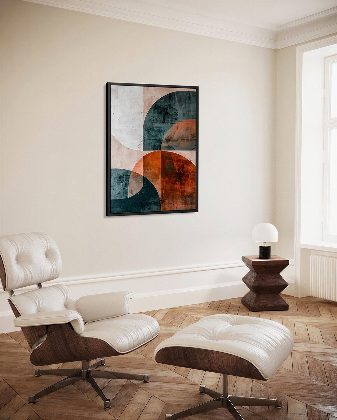 Geometrische vormen compositie Kunstwerk