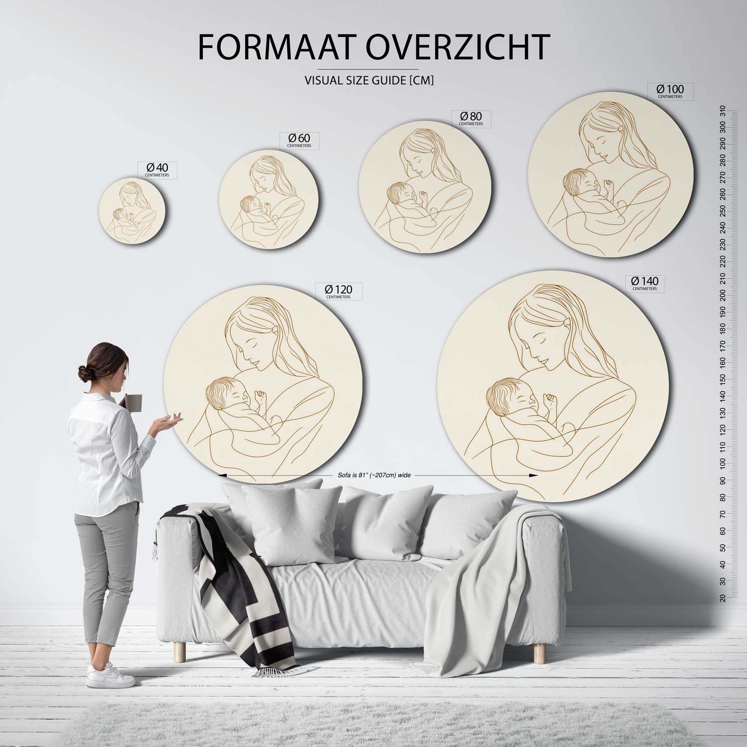 Moeder en kind Muurcirkel