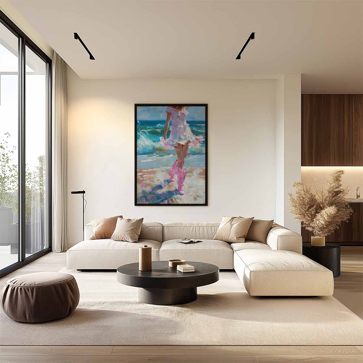 Zomerse Zeebries Kunstwerk-canvas-dibond-plexiglas-wanddecoratie-WallArtistic