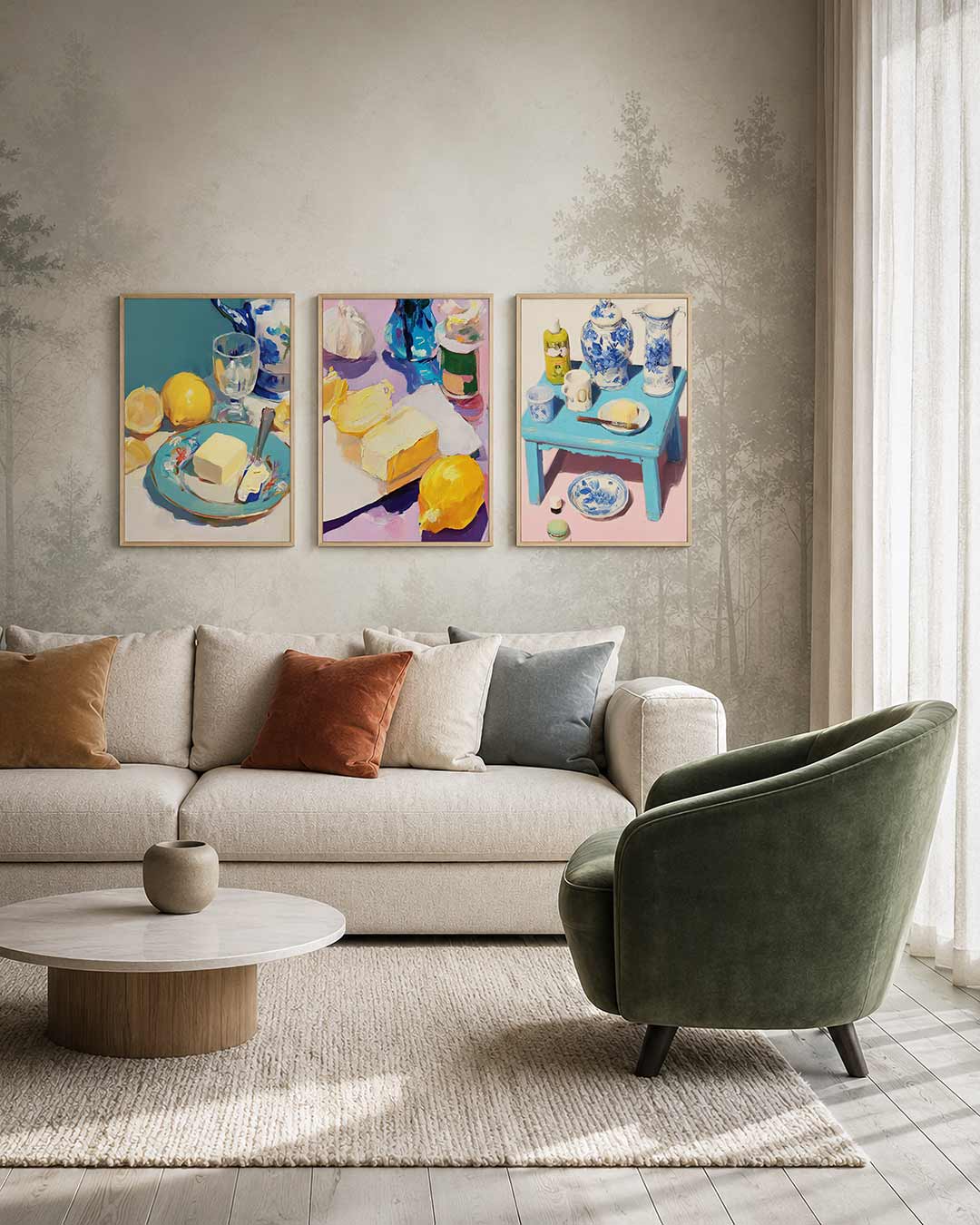 Kleurrijk ontbijt Posterset