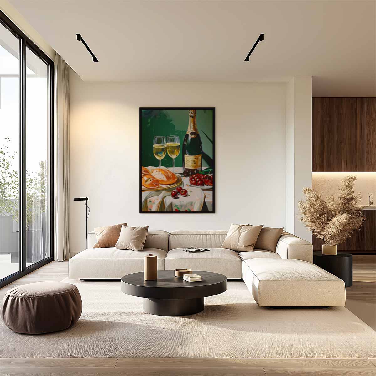 Luxe Avondmaal Stilleven Kunstwerk-canvas-dibond-plexiglas-wanddecoratie-WallArtistic