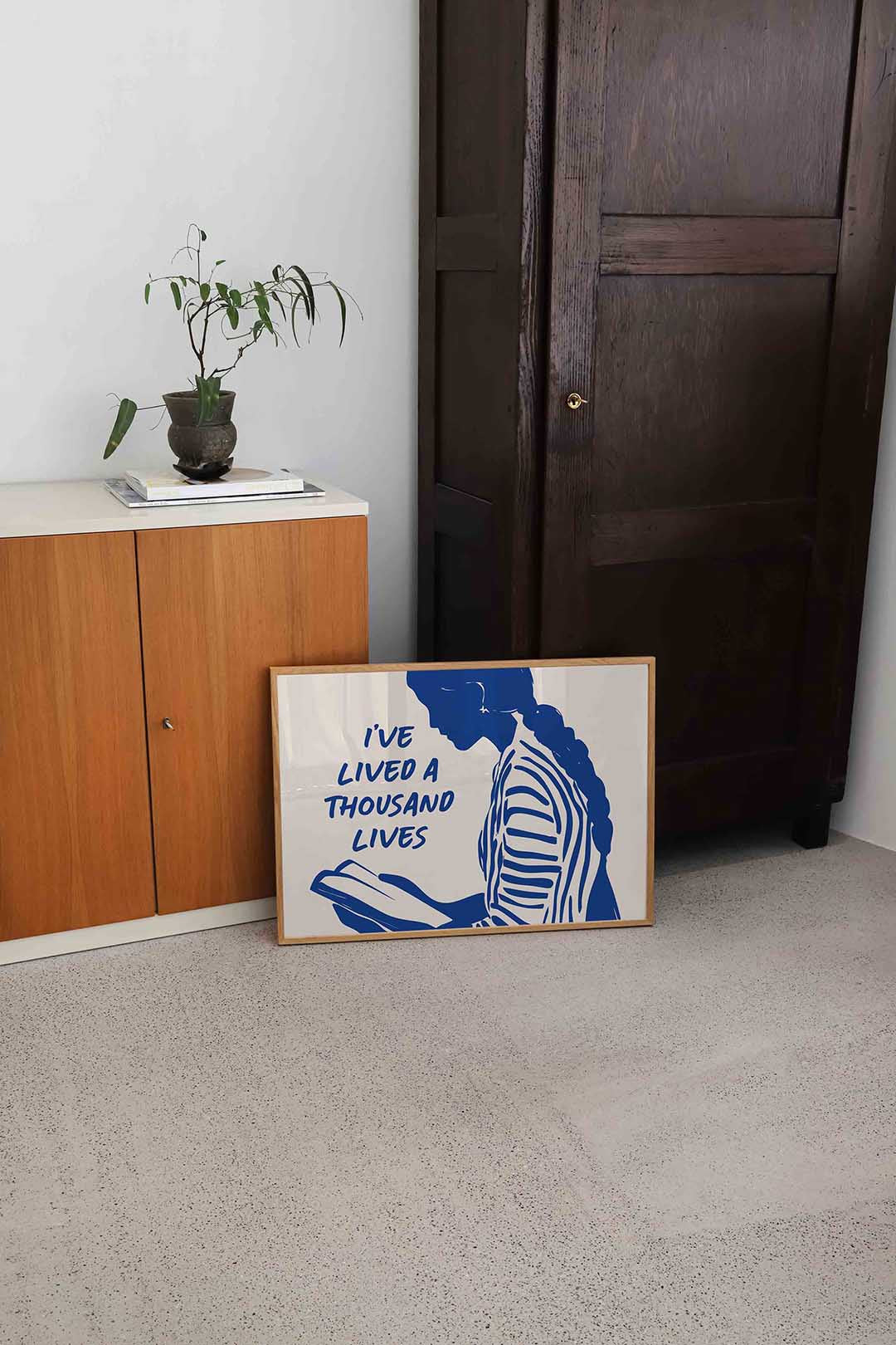 Lezende vrouw Poster