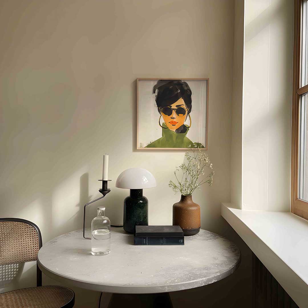 Vrouw met zonnebril Poster