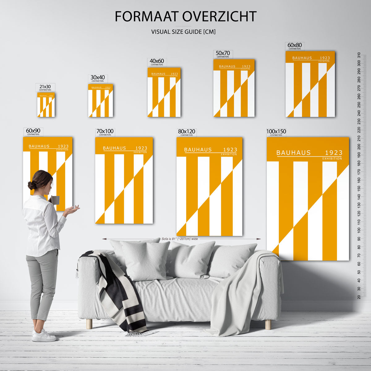 Lijnen en vlakken Poster