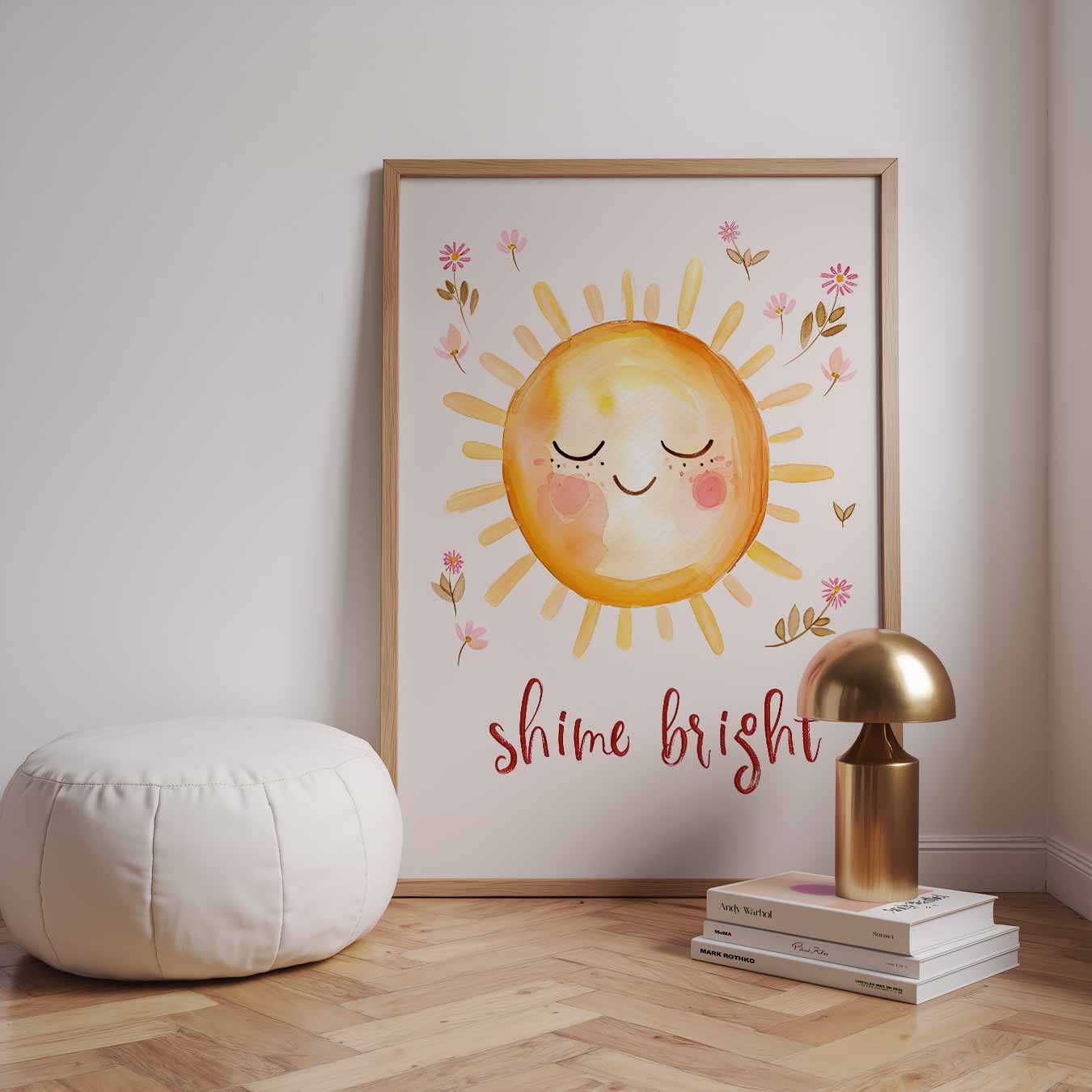 Stralende Zon Bloemenposter-WallArtistic