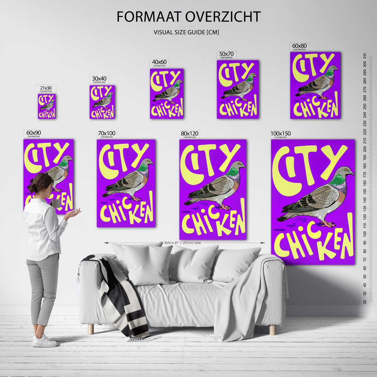 Duif en tekst Poster