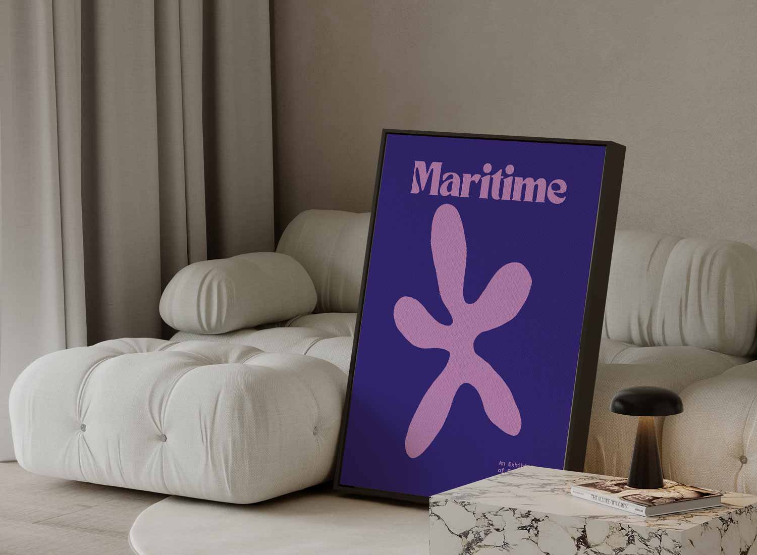 Maritieme Bloem Kunstwerk-canvas-dibond-plexiglas-wanddecoratie-WallArtistic