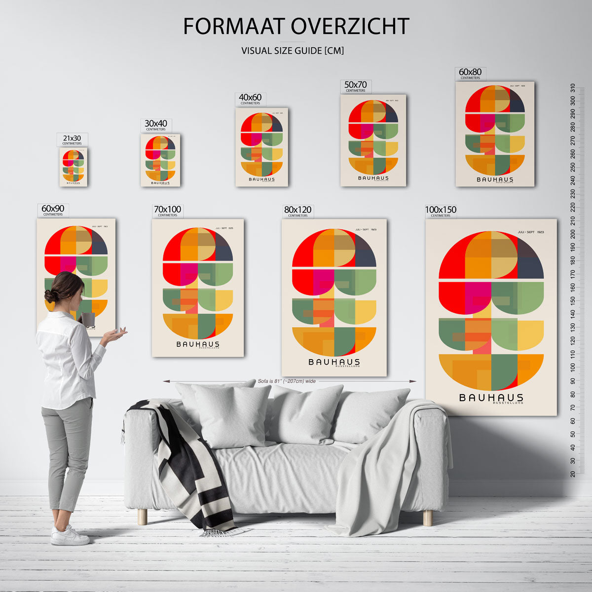 Vormen en kleurvlakken Poster