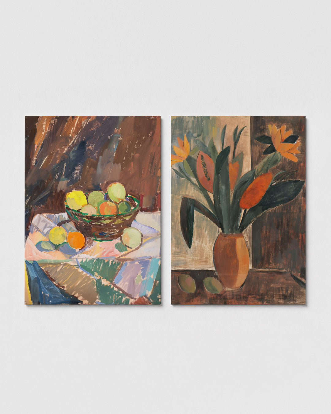 Fruit en kleurvlakken Posterset