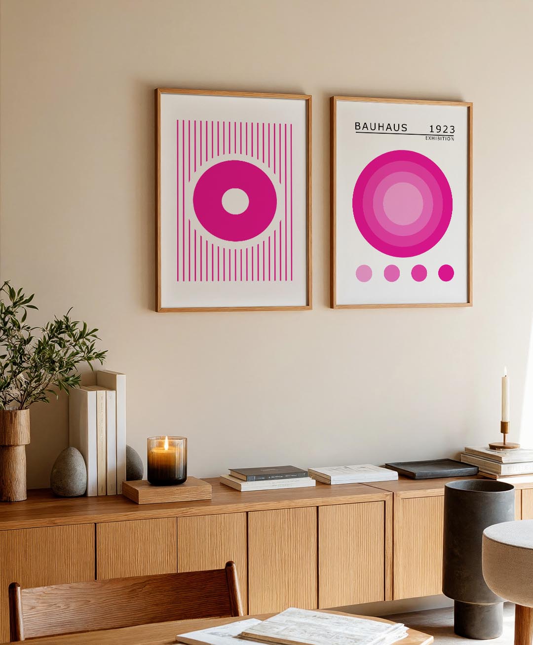 Cirkel en lijnen Posterset