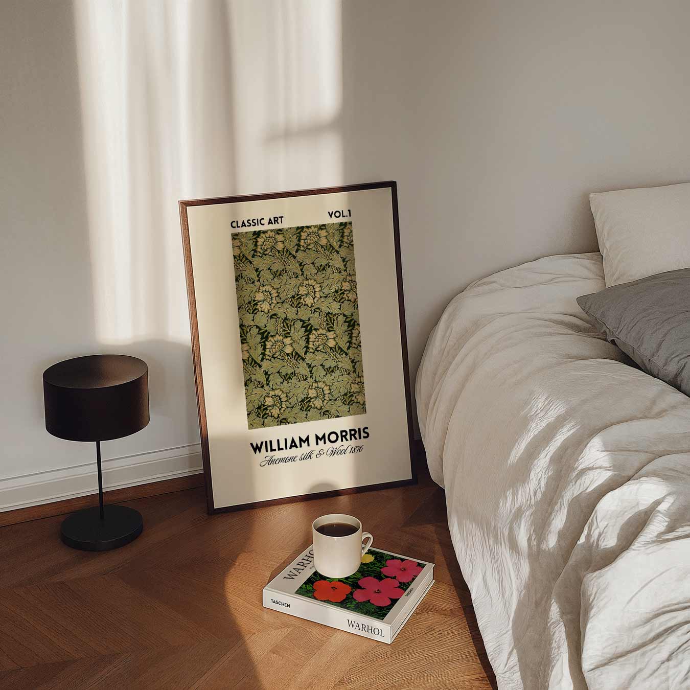 William Morris Anemone Silk & Wool 1876 Poster II-WallArtistic