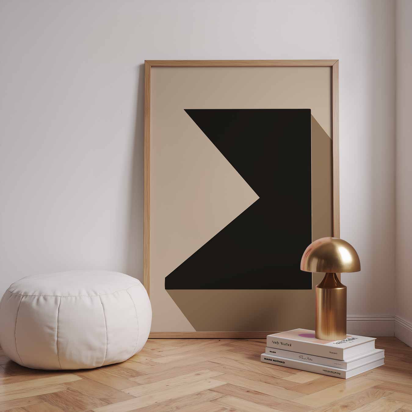 Retro Minimalistische Kunstposter-WallArtistic