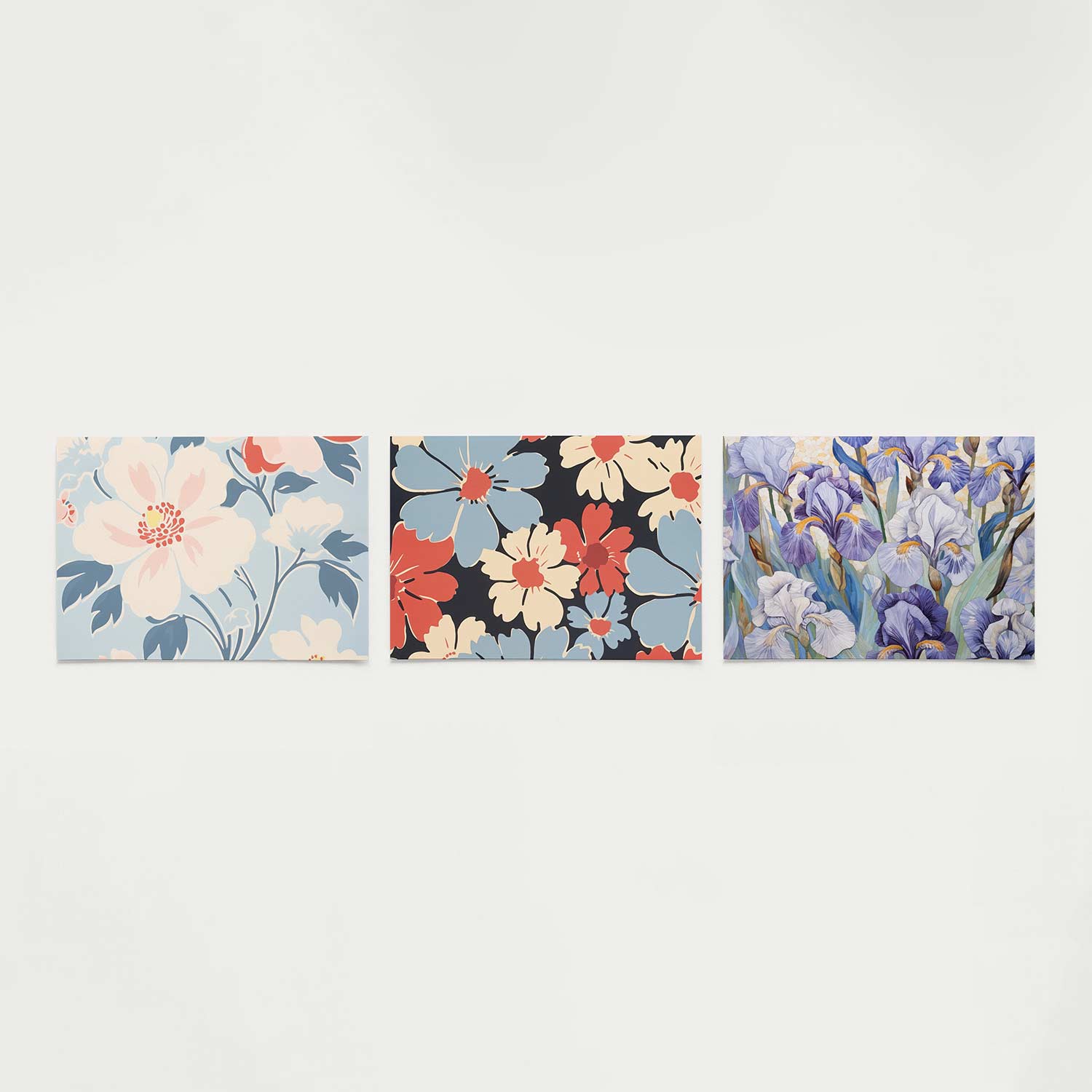 Bloemrijke vormen Posterset