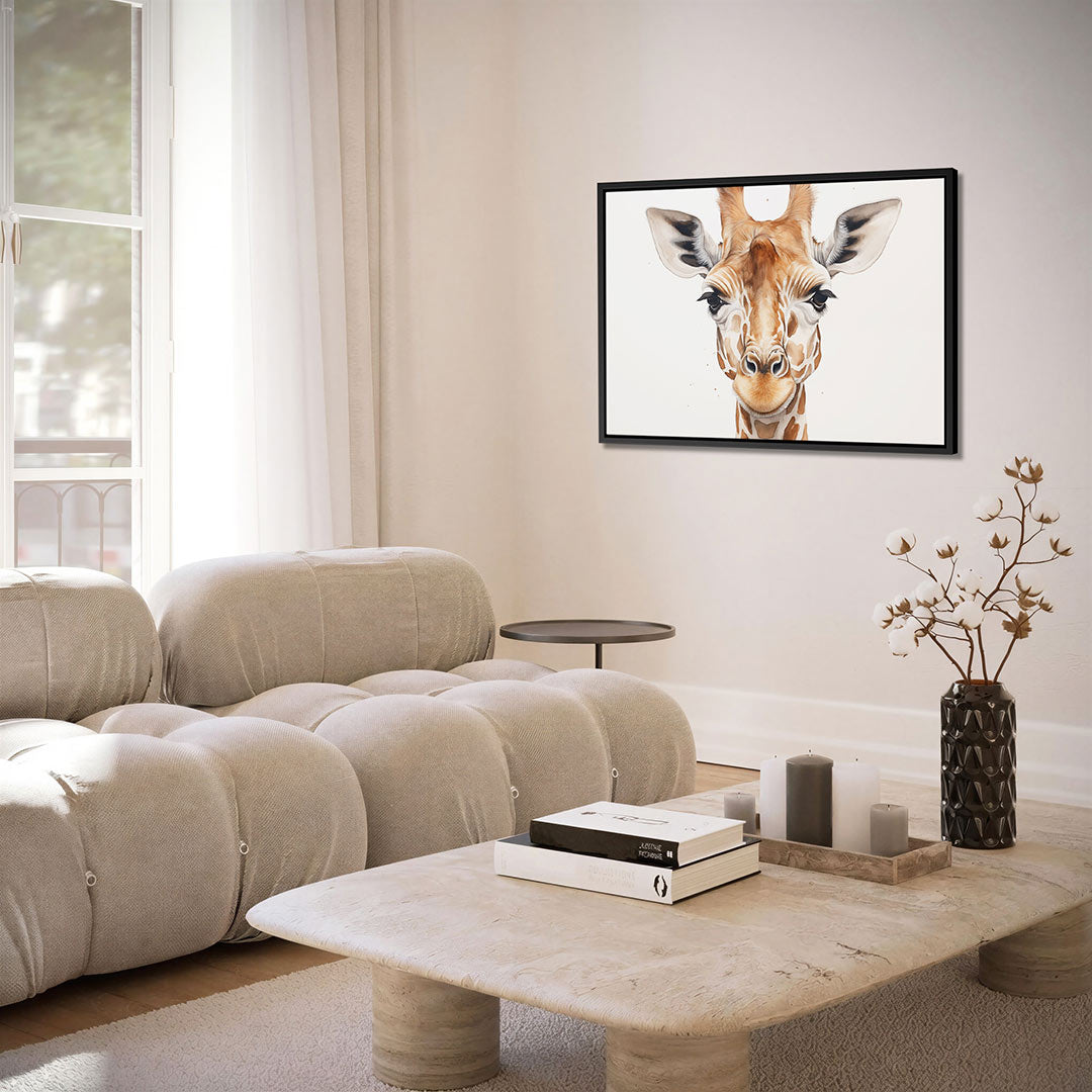Giraffe portret Kunstwerk