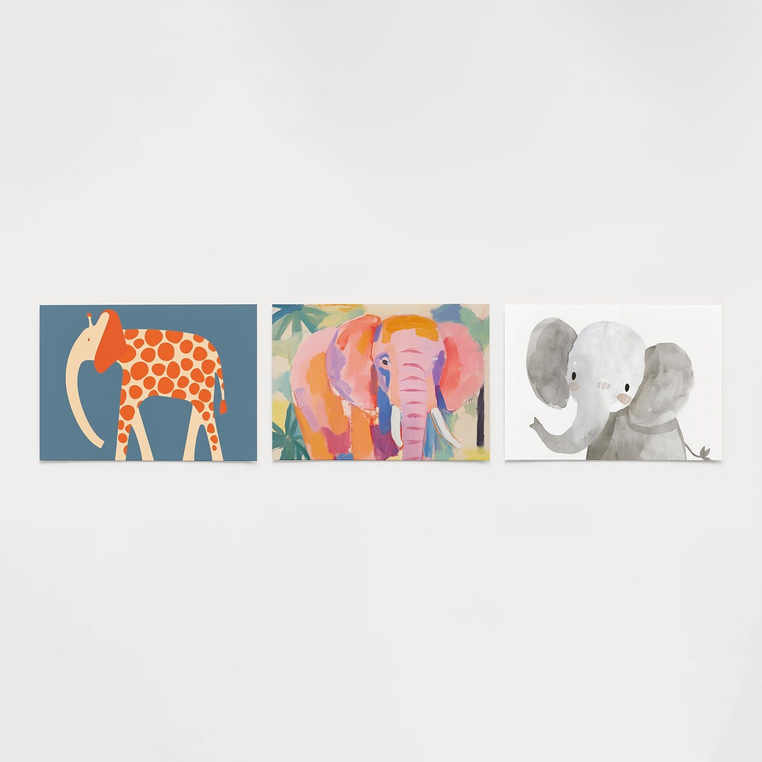 Vorm en kleurenspel Posterset