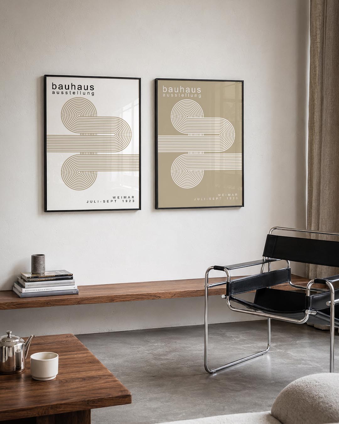 Lijnen en cirkelpatronen Posterset