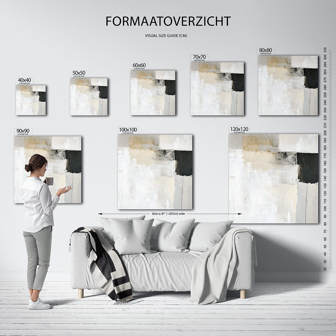 Neutrale compositie Kunstwerk
