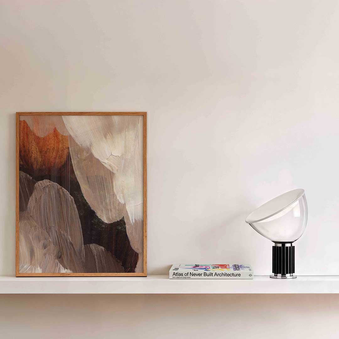 Abstracte penseelstreken Poster