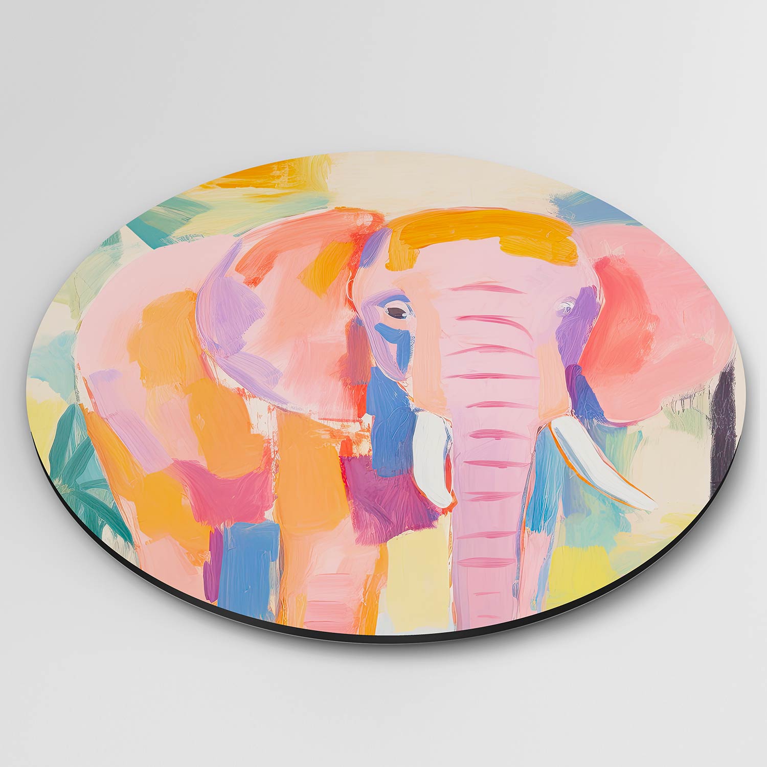 Roze olifant Muurcirkel