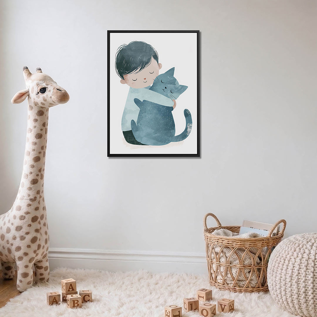 Knuffelende vrienden Kunstwerk