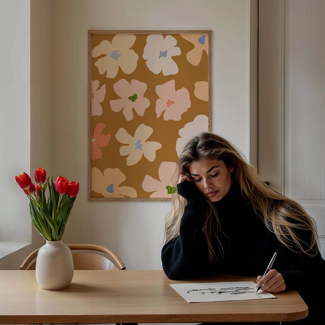 Bloemenweelde Poster-WallArtistic