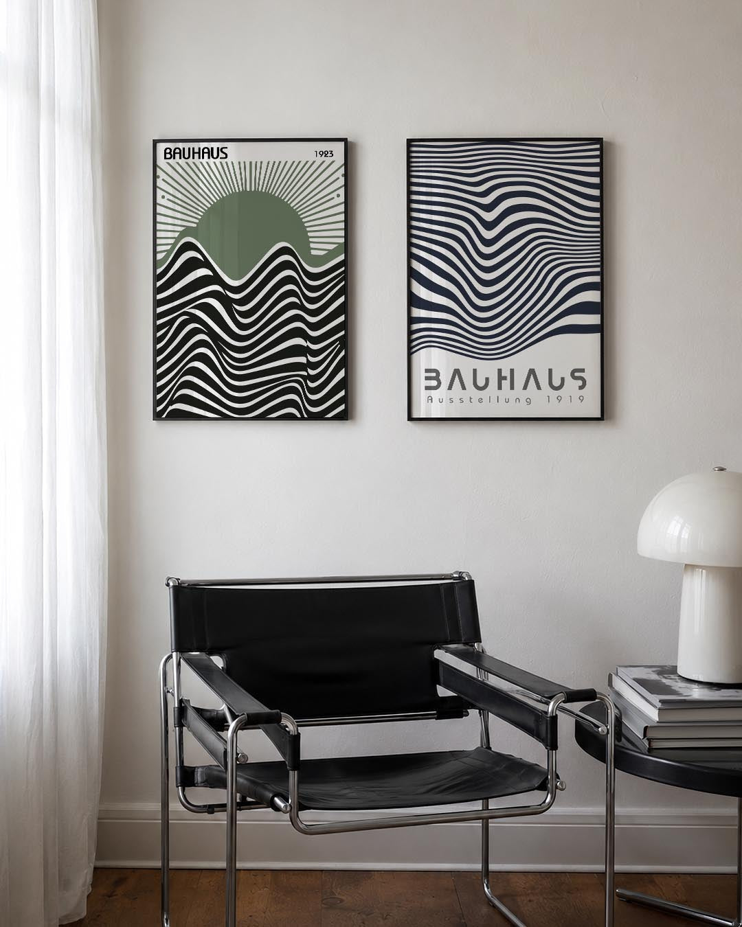 Golvend lijnenspel Posterset