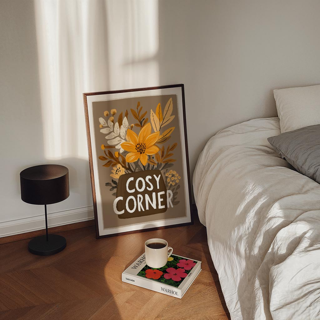 Cosy Corner Bloemenposter-WallArtistic