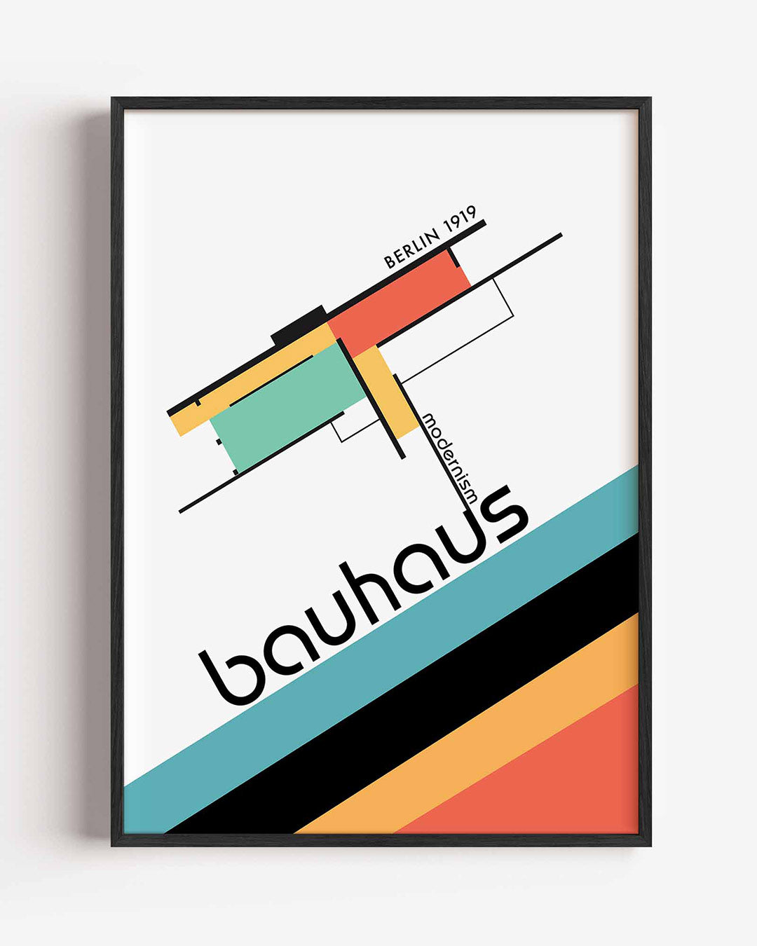 Lijnen en kleurvlakken Poster