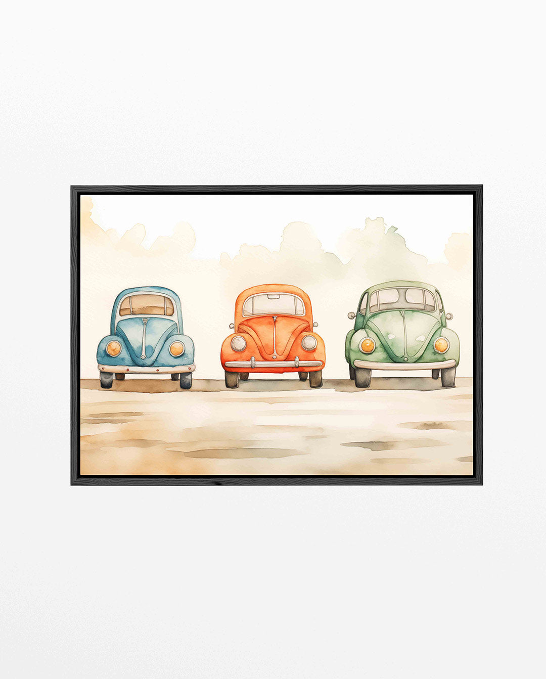 Drie auto's Kunstwerk