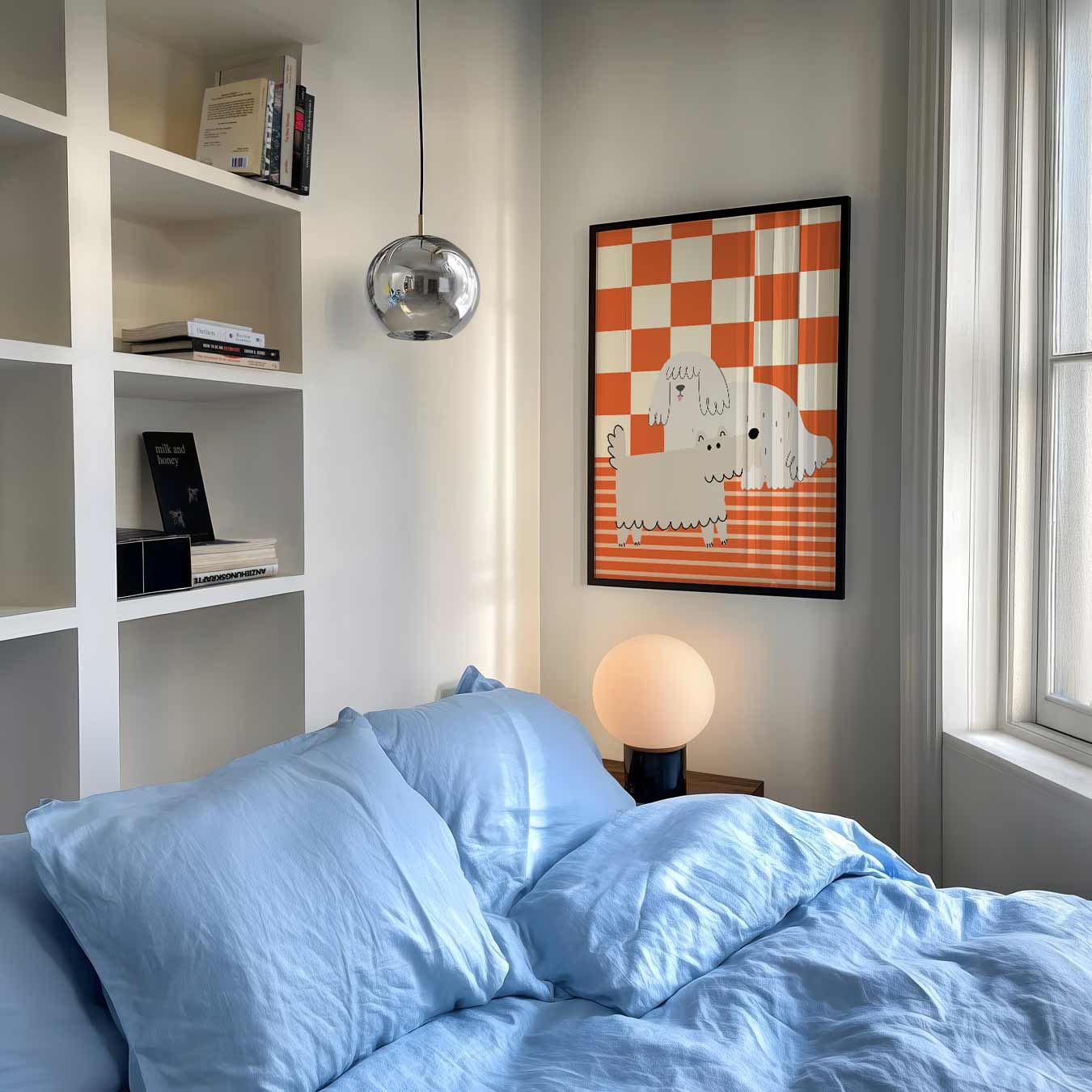 Charmante Hondenvrienden Poster-WallArtistic