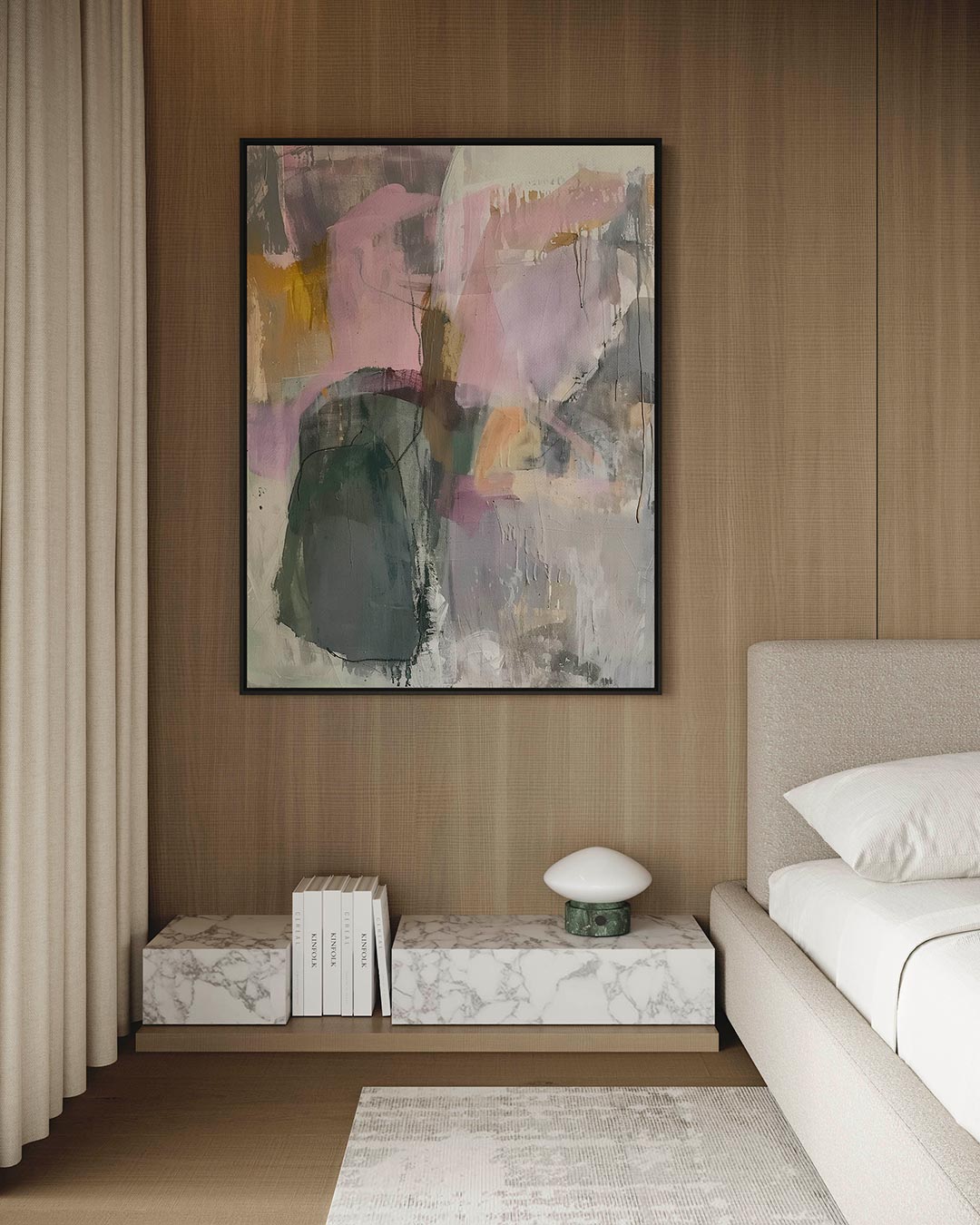 Dromerige kleurencompositie Kunstwerk