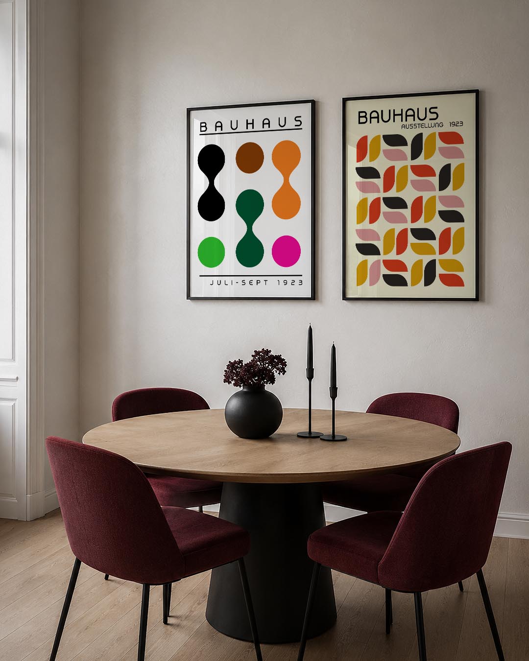 Kleurrijke vormen Posterset