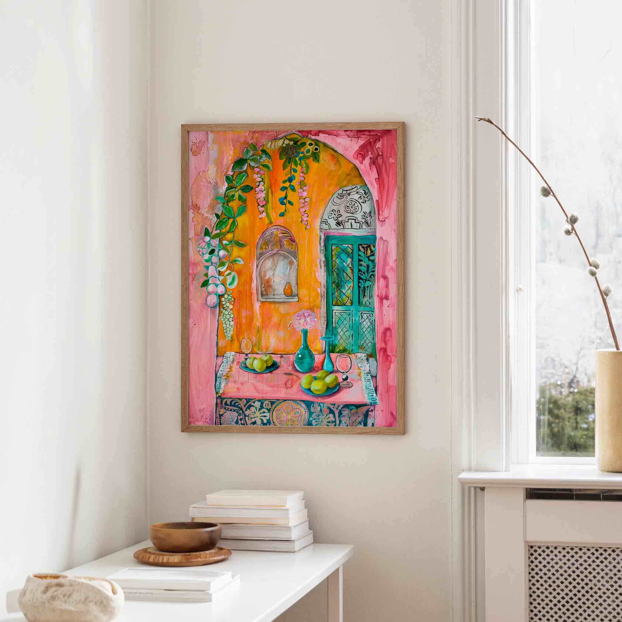 Fruit en bloemen Poster