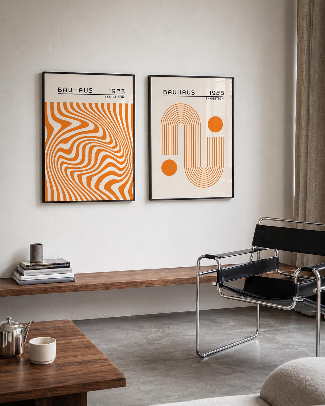 Golvend lijnenspel Posterset