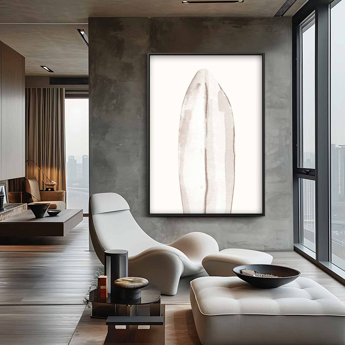 Natuurgetrouwe Veerprint op Canvas Kunstwerk-canvas-dibond-plexiglas-wanddecoratie-WallArtistic