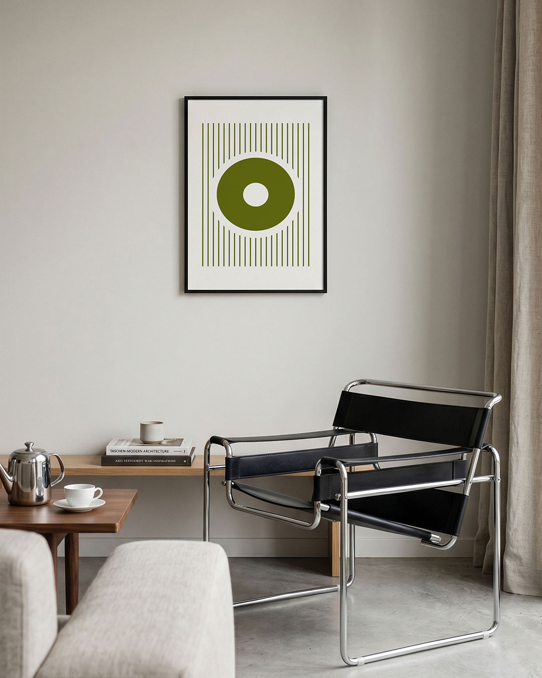 Cirkel en lijnen Poster