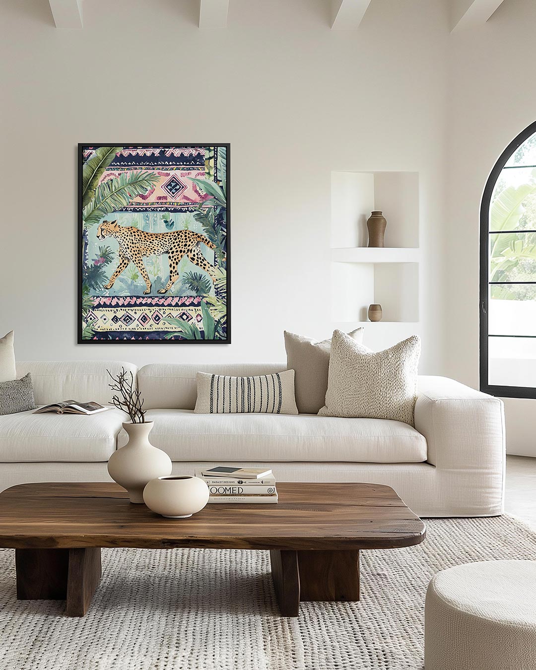 Jungle dierenpatroon Kunstwerk