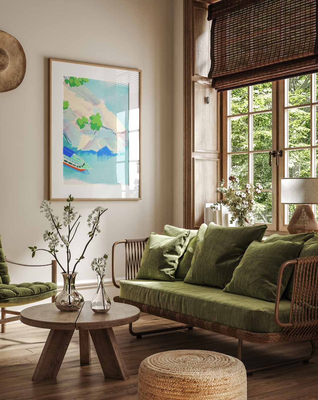 Kleurrijke Cruise Escape Poster-WallArtistic