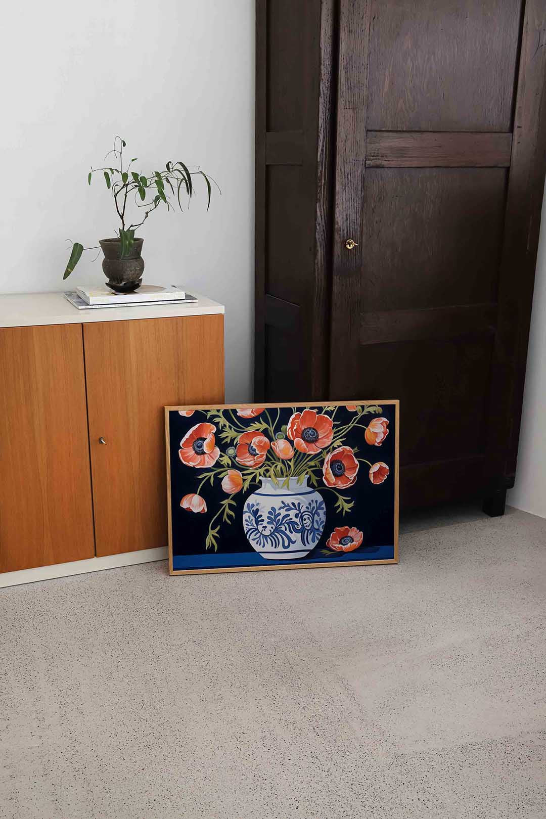 Bloemen in vaas Poster