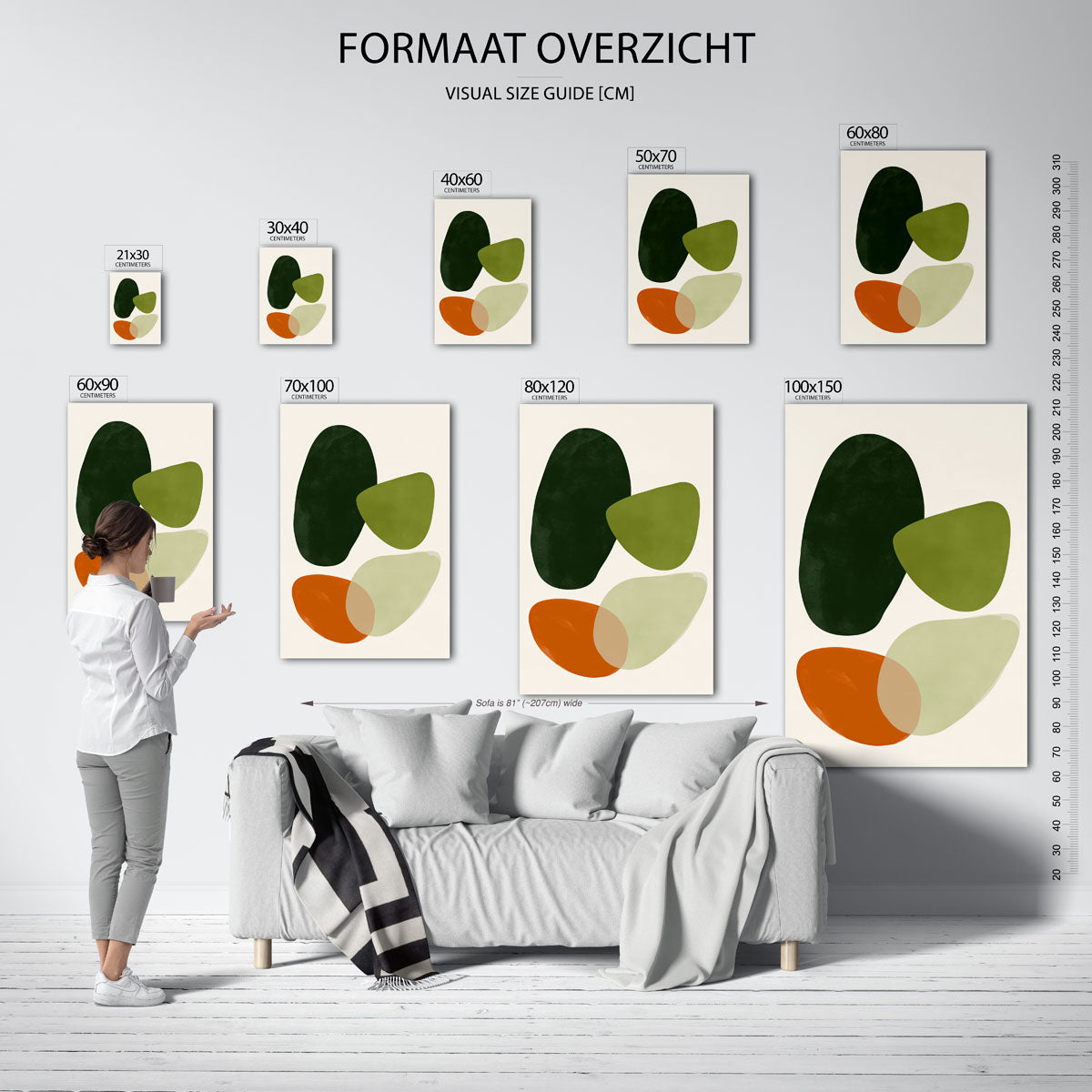 Abstracte vormen Poster
