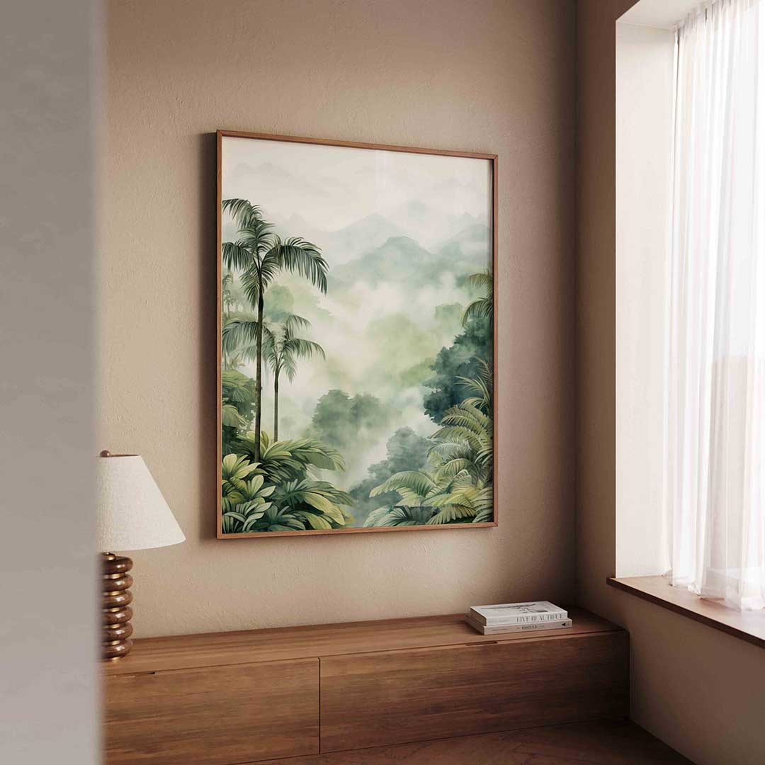 Tropisch landschap Poster