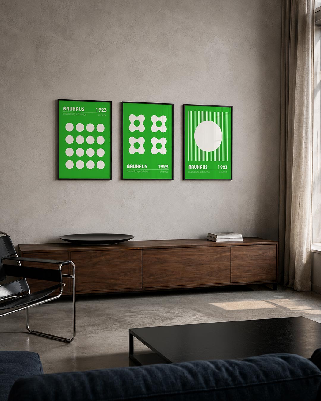 Cirkelritme groen Posterset