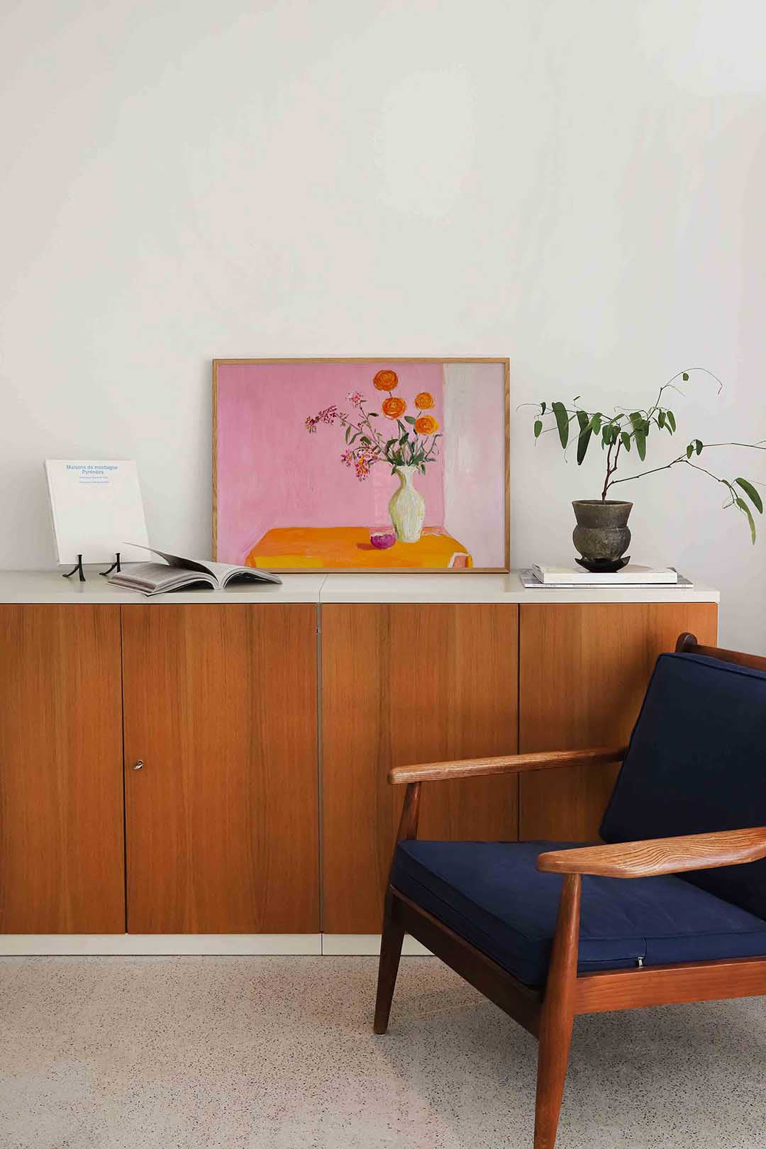 Bloemen in vaas Poster