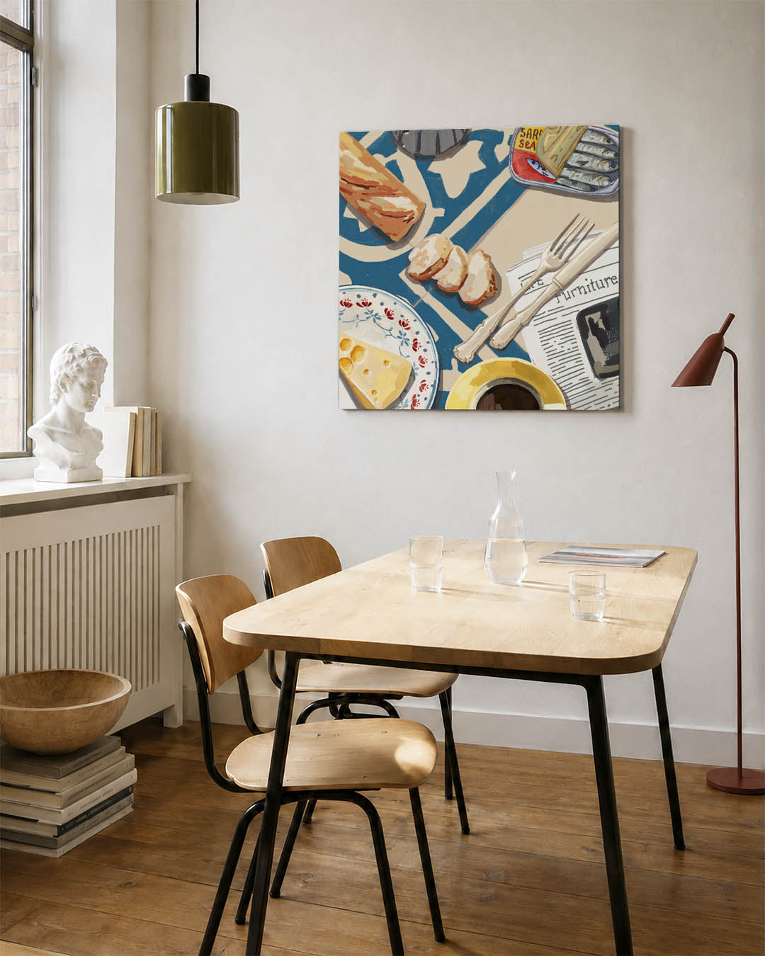 Ontbijt tafereel Kunstwerk