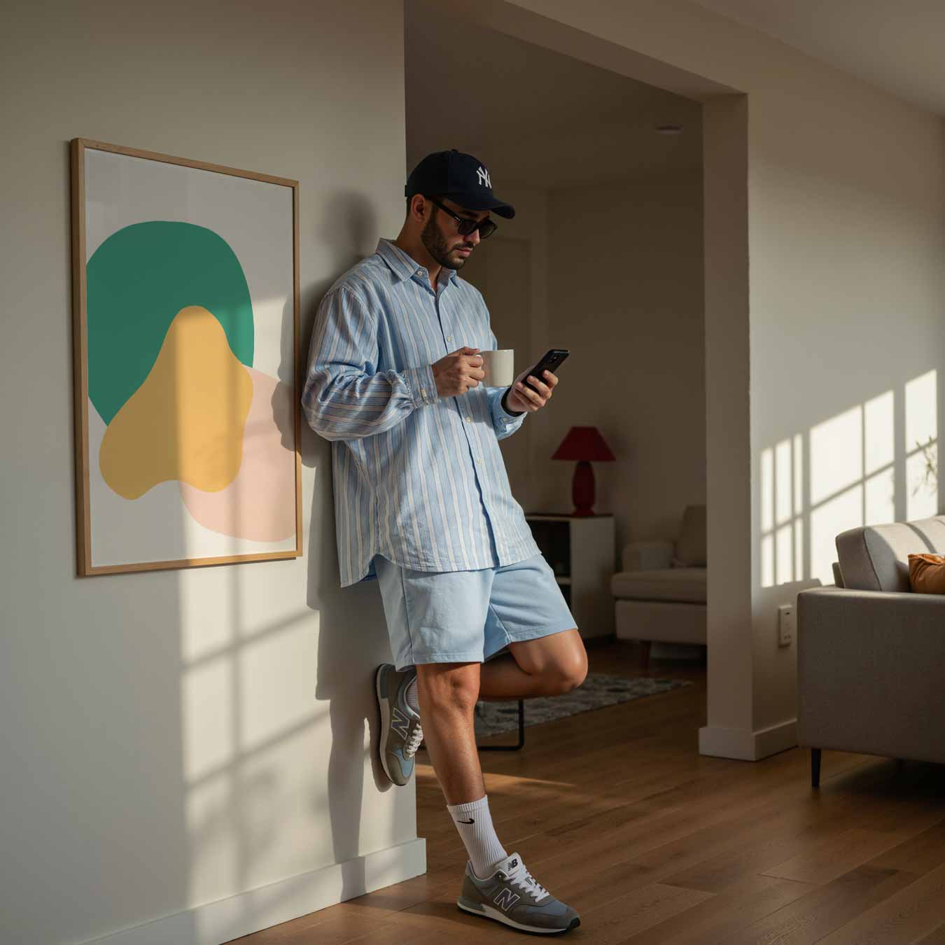 Vrolijke Abstracte Kunstposter-WallArtistic