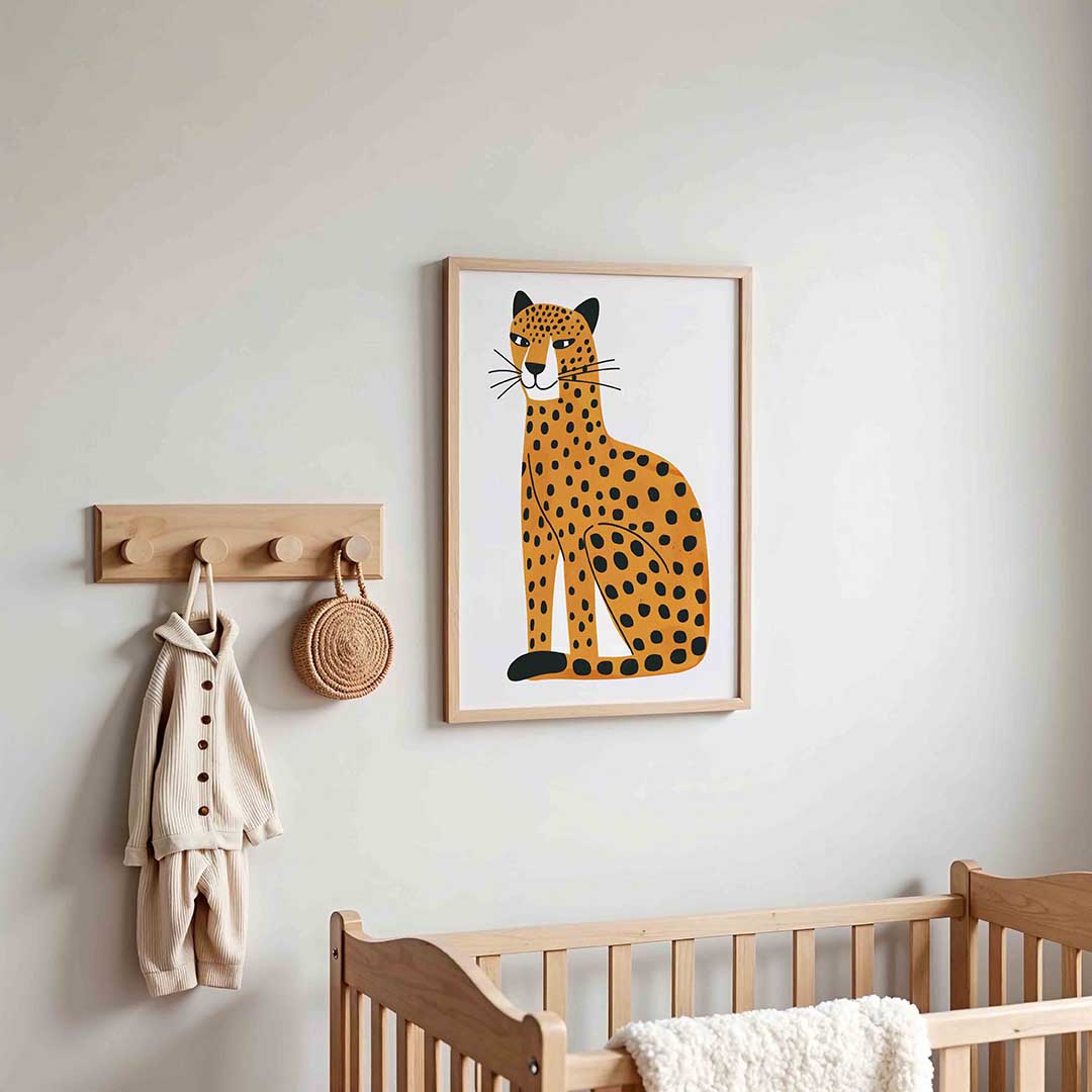 Luipaard illustratie Poster