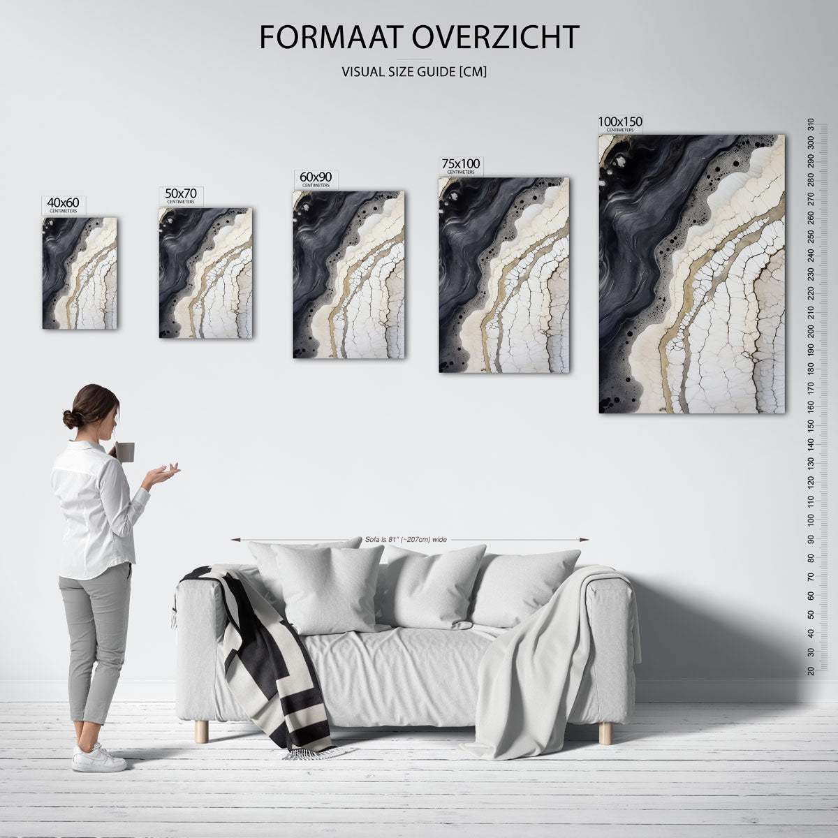 Organische lijnen Kunstwerk