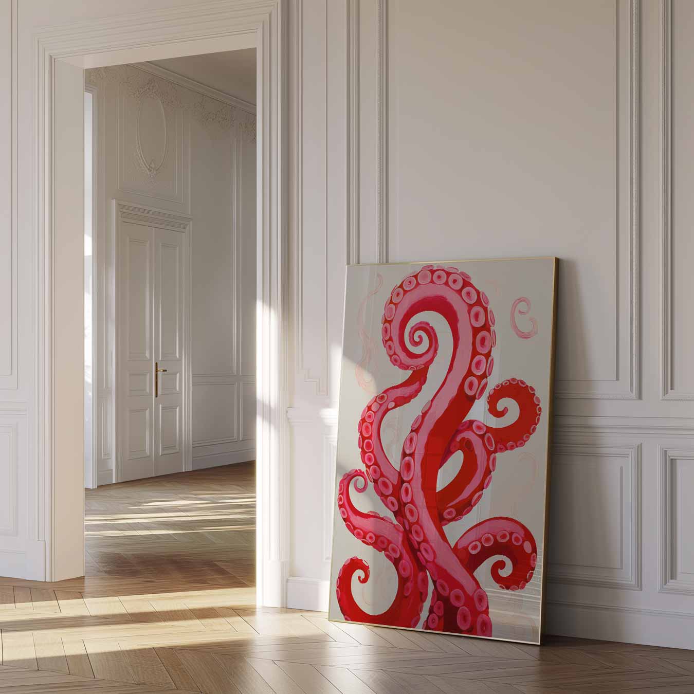 Dromerige Octopus Tentakels Poster-WallArtistic